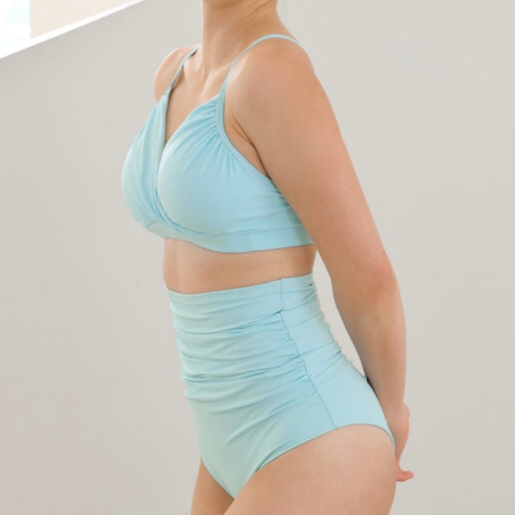 FORALL DISPLAY SET: SIZE S - Shirring Wrap Top + Rib Waist High Pants