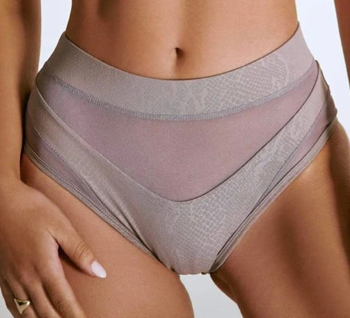 CXIX - High Waisted Bottom - Lilac Snake