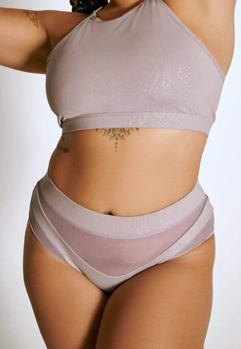 CXIX - Selene Top - Lilac Snake
